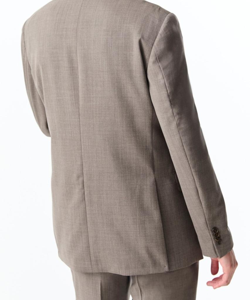 Man On The Boon [Loro Piana Fabric] Four Seasons Wool Single Jacket_Beige 4714151003