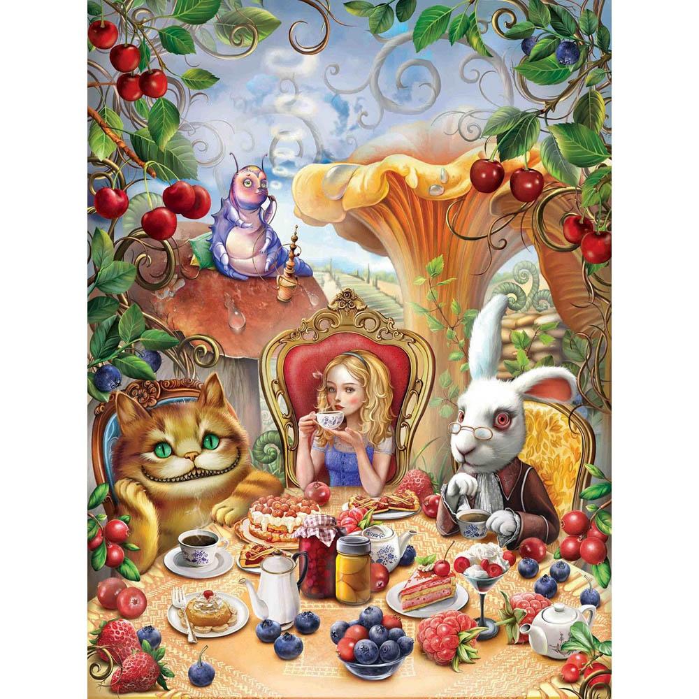 Alice In Wonderland 5D DIY Diamond Painting Mosaic Disney Cartoon Art Cross Stitch Embroidery Rhinestones Home Decor Kids Gift