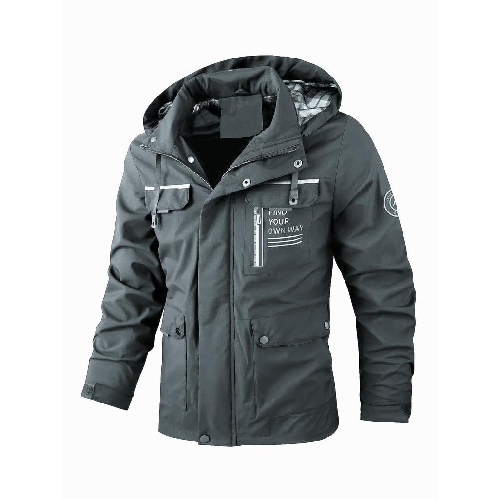Spring Autumn Men's Windbreaker Hooded Jacket Men's Waterproof Outdoor Sports Soft Shell Coats Clothing Men Hiking Mountain  Jackets