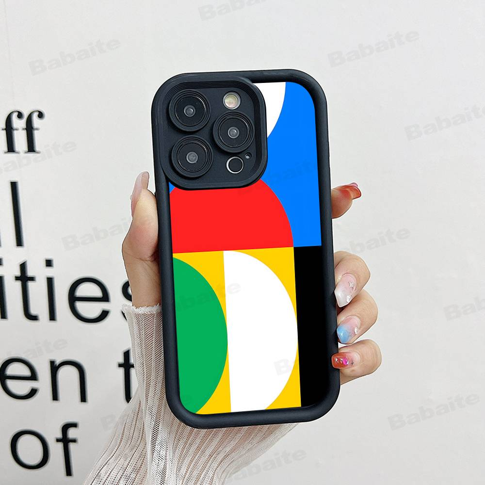 Geometric Bauhaus Art Phone Case For IPhone 16 15 14 Plus 13 12 11 17 Pro Max Pro Soft Cover