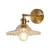 Elegant Glass Wall Sconce for Bedroom or Bathroom Decor