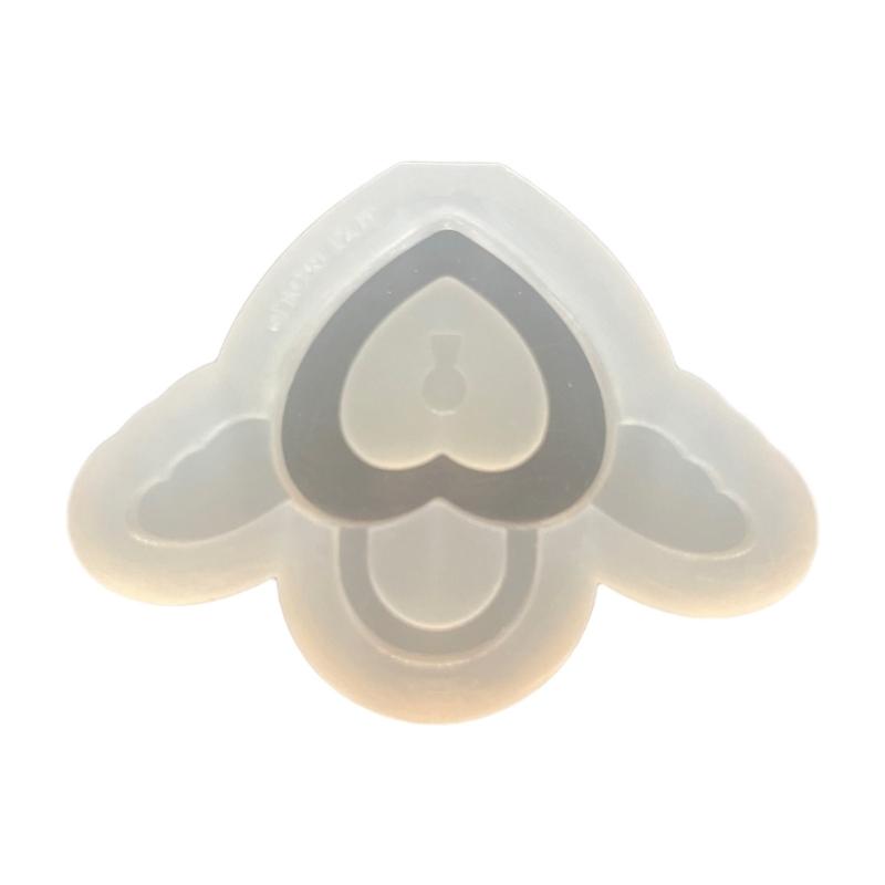 Quicksand Keychain Resin Molds Bear Rabbit Shaker Silicone Mold Unique Jewelry Making DIY Keychain Necklace Pendant Mold