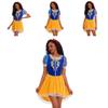 Elegant Halloween Snehvide Kjole Cosplay Kostume Til Voksne Med Tilbehør