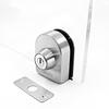 Semi-circular Stainless Steel Glass Lock No-drilling Sliding Door Locks Office Frameless Glass Clip Interior Security Door Latch