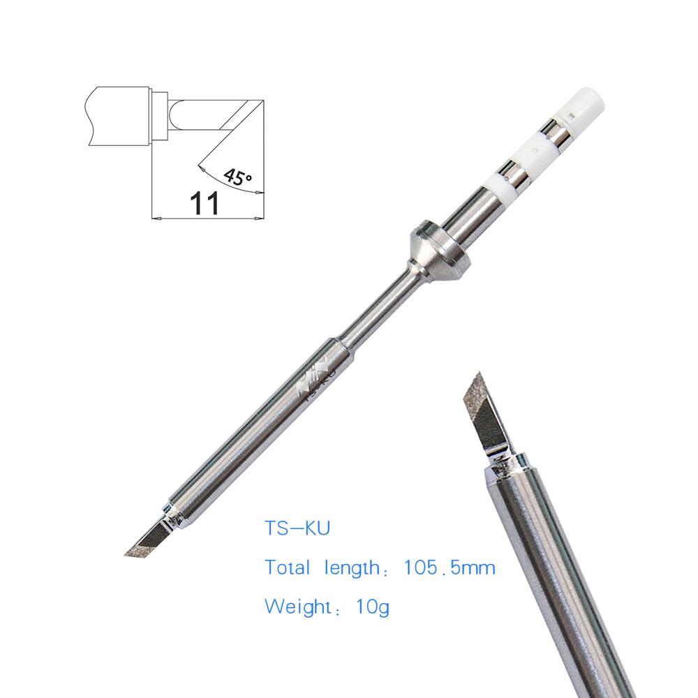 Mini TS100 TS101 Mini Digital Soldering Iron Bit Steel Welding Tips Easy Installation Replacement Heads 7Types Optional