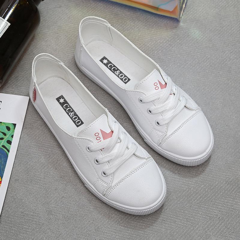 New Sneakers for Women Spring and Summer Leather Surface Casual Fashion Women's Shoes Student Style Versatile White Sneakers