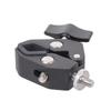 Aluminum Camera Clamp With Double 1/4 3/8 Threaded 3KG Load For Action Camera Phone Holder Studio Equipment Mount
