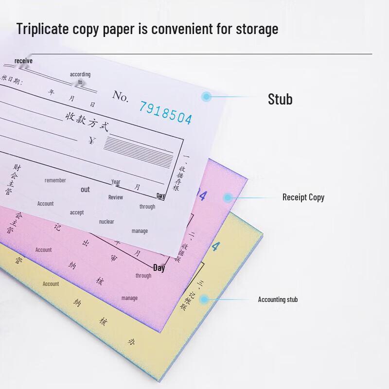 Deli Carbonless Triplicate Receipt Book