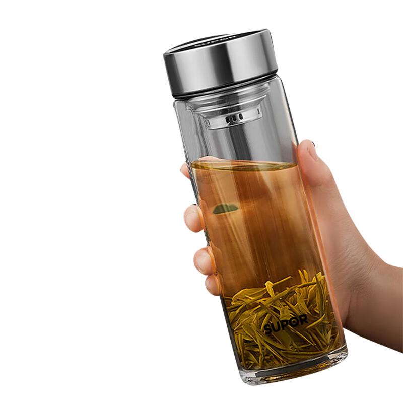 SUPOR 530ml Single-Layer Heat-Resistant Glass Cup