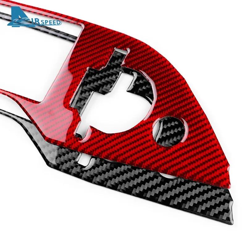 Real Soft Carbon Fiber Sticker For Lexus GS 2012 2013 2014 2015 2016 2017 2018  LHD RHD Car Gear Shift Panel Interior Trim