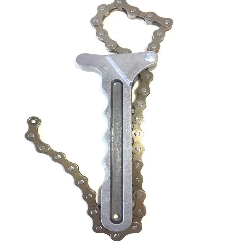 NEW Adjustable Car Engine Oil Filter Chain Grip Key Wrench Remover Tools Car Repair Tools