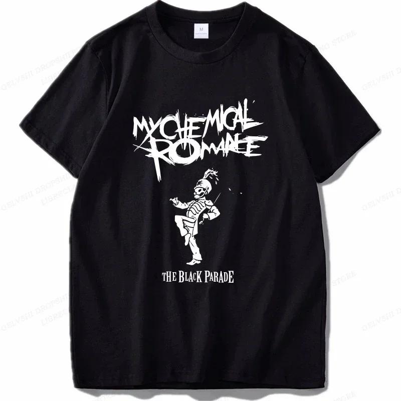 My Chemical Romance Unisex T Shirt Women Fashion T-shirts Cool Hip Hop Unisex Tshirt Casiual Summer Vintage Anime Unisex Top Tee