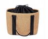 Women' Ratan Basket Bag Black Handles For Summer Holidays