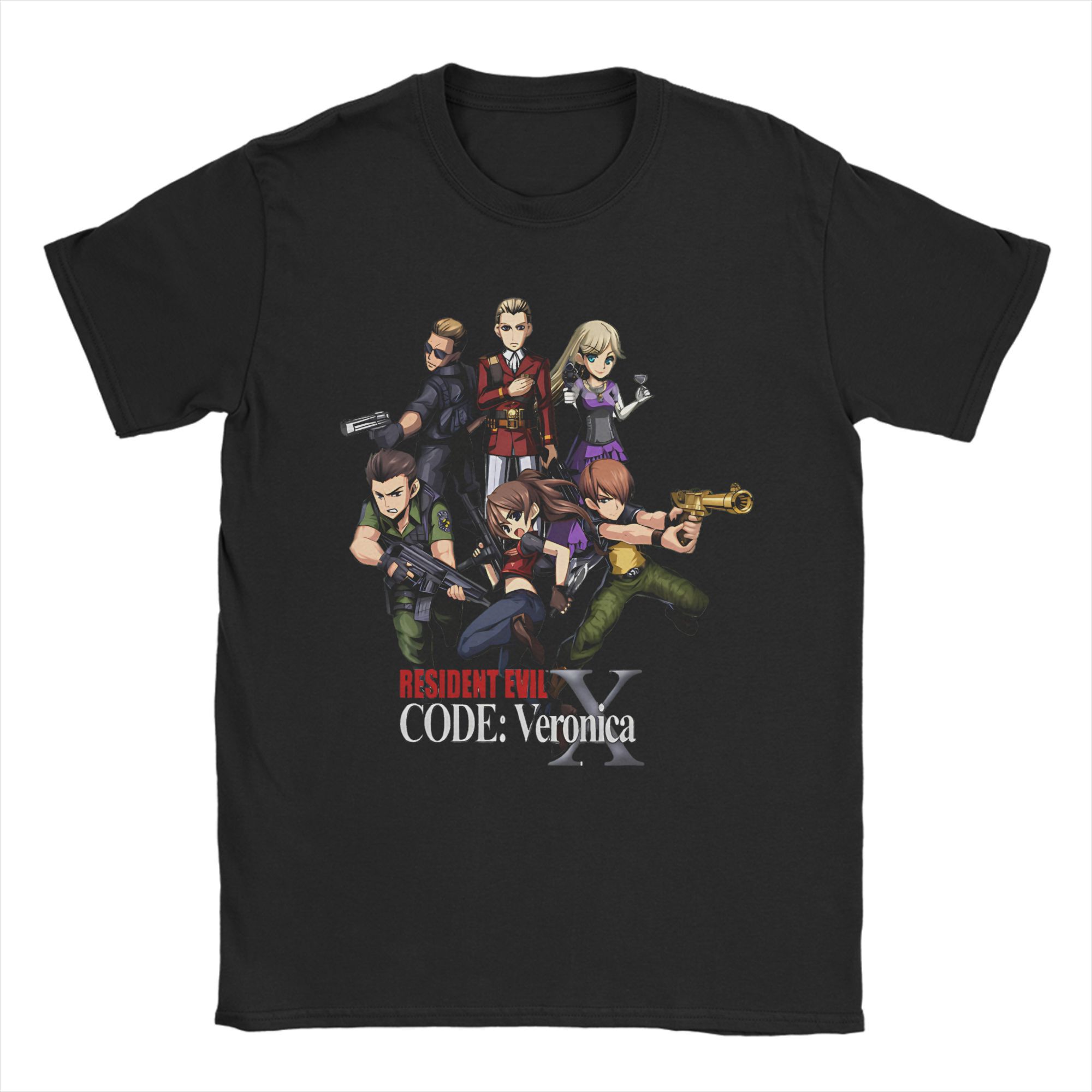 BenberFashion Resident Eviling 4 Umbrellas Corporation T-shirt voor Heren Japans Horrorspel 100% Katoen T-shirt Korte Mouw T-shirts Tops L
