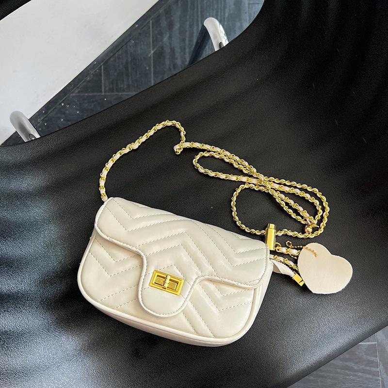 Versatile messenger bag women's summer new trendy diamond chain bag small square bag shoulder bag