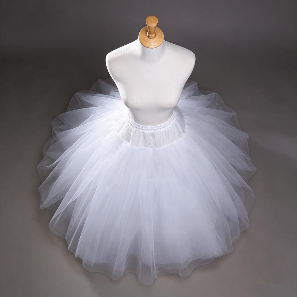 Weiß Schwarz Flauschig 4/6/8 Lagen Design Ohne Reif Unterrock Hochzeitskleid Krinoline Braut Ballkleid Unterrock Gefütterter Rock Partykleid Cosplay
