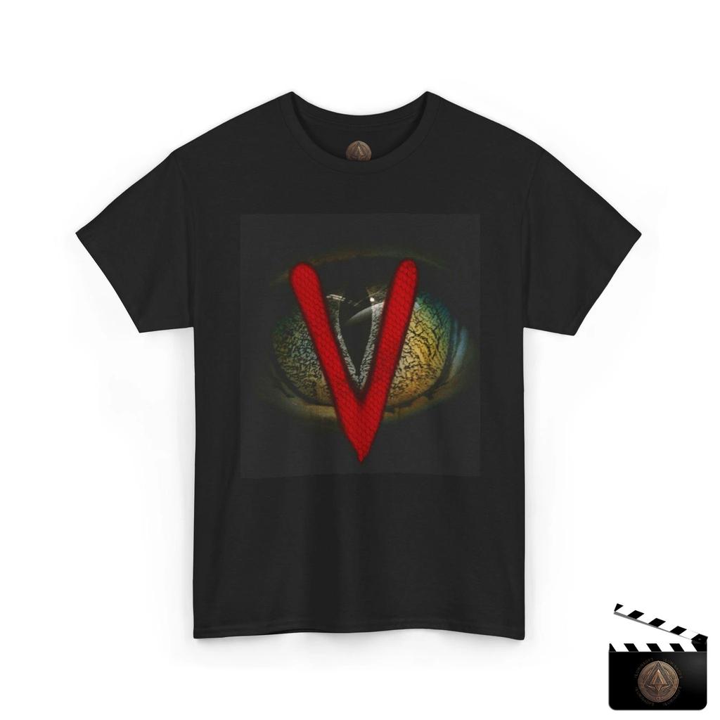 V Lizard Eye T Shirt, Retro 80s TV Shirt, Sci-Fi Alien Visitors Tee