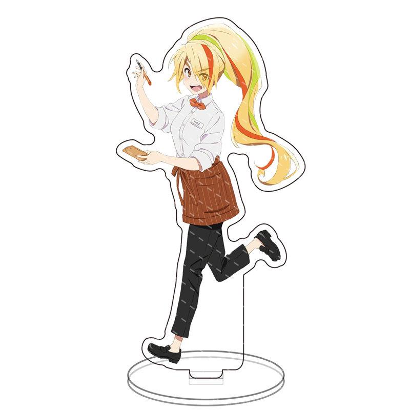 ZOMBIE LAND SAGA Two Sided Acrylic Stand Figures Model Plate Hoshikawa Lily Minamoto Sakura Standing Sign Desk Decor