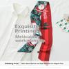 Christmas Element Versatile Scarf - Holiday Bow Decorative Scarf Straps For Hair Accessories Bag Decoration & Gift