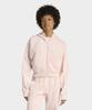 Essentials French Terry Crop Zipper Hoodie - Sand Pink / Ke3217