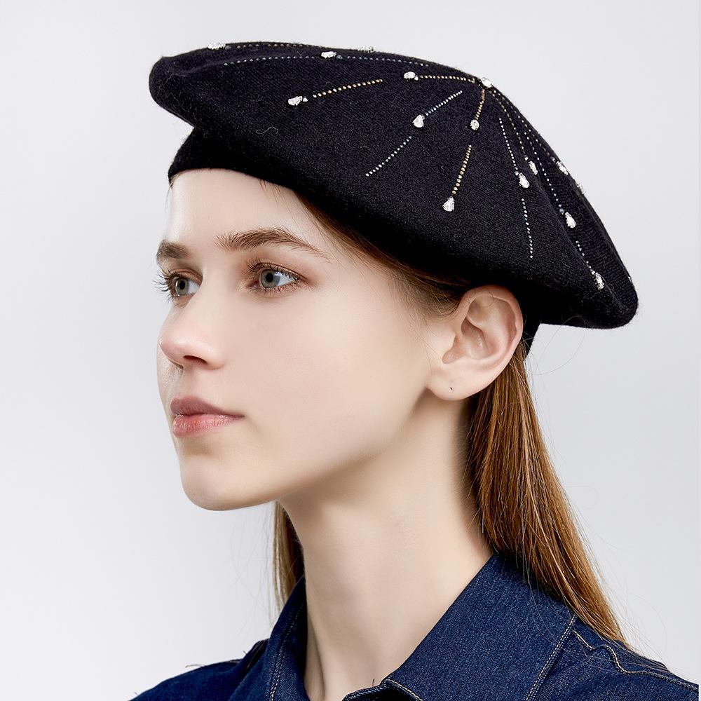 Vintage Painter's Hat, Versatile Beret, Female Face, Little British Hat, Bud Hat, Beret.