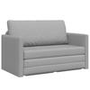 Sofa Bed Cloud Grey 124 X 71 X 78 Cm Fabric