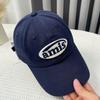 Peaked Hat Red Baseball Cap Amis Letter Pattern Soft Top Adjustable Breathable