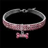 Hondenhalsband Strass Sieraden Chihuahua Kristallen Sieraden Verstelbaar Gegraveerde Tekst Hondenhalsband