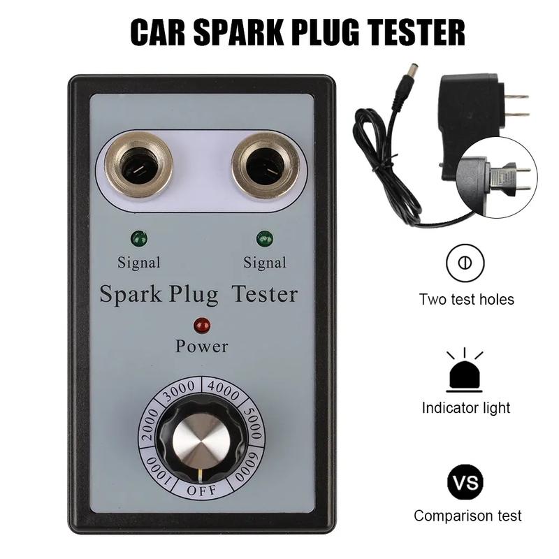 2025 Car Tester Spark Plug Ignition Analyzer Starter Test LED Indicator Coil Detector Diagnostic Tools Automotive Accessories