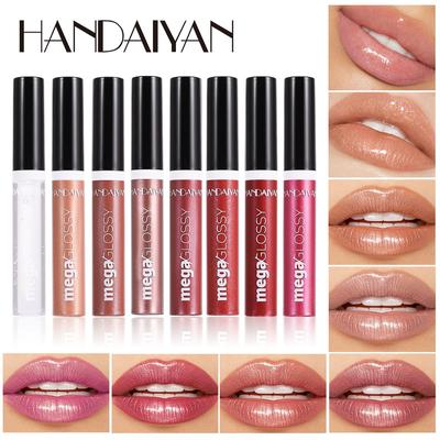 Esmalte de labios con purpurina fina nacarada, brillo de labios hidratante e hidratante de larga duración, lápiz labial líquido, aceite de labios transparente