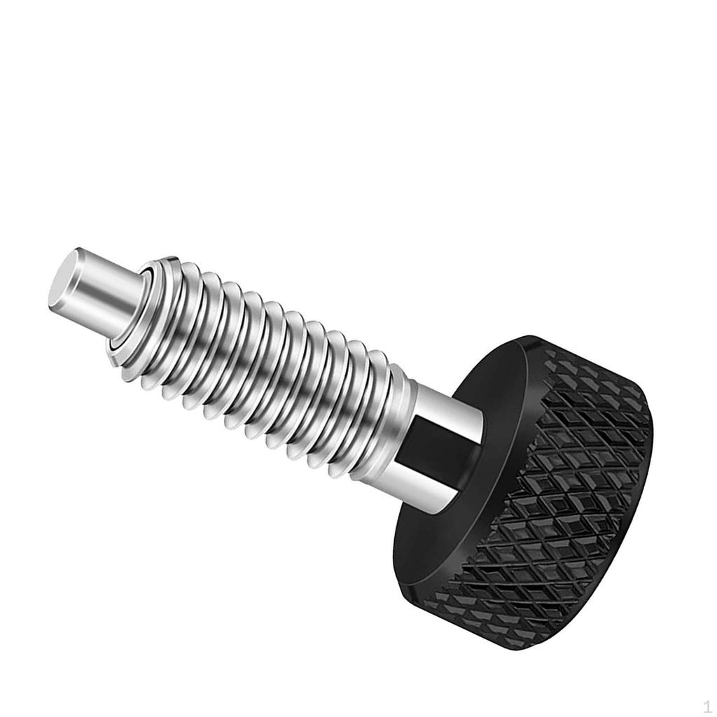 Hand Retractable Spring Plunger with Knurled Handle Release Pins, Compact M6 Quick