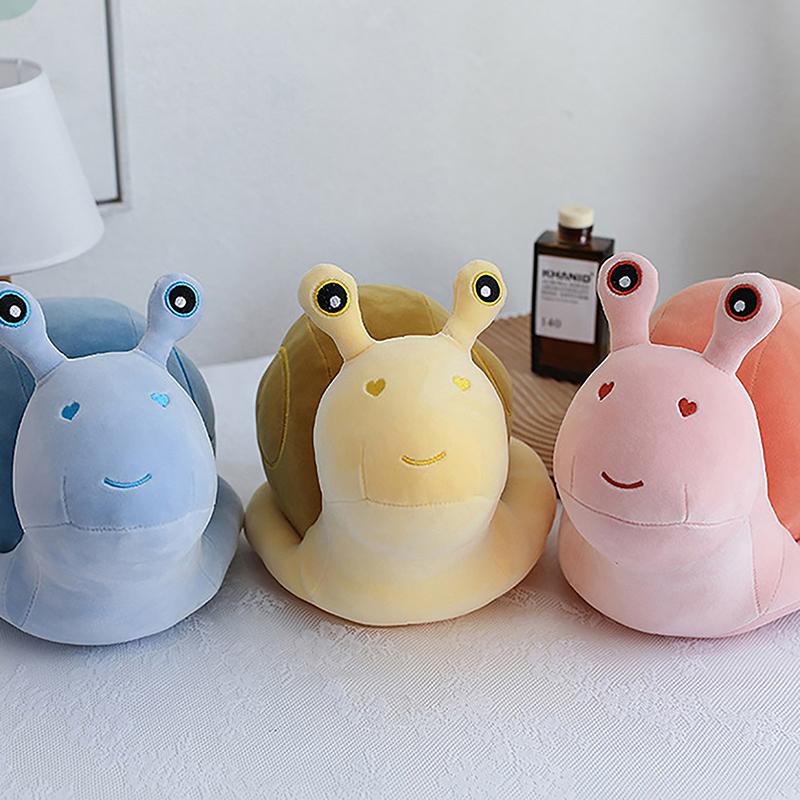 23 см Мультяшні Плюшеві Іграшки Равлики Мила Подушка Тваринка М'які Набивні Ляльки Равлики Каваї Подушка для Дивана Милий Подарунок на День народження для Дівчаток