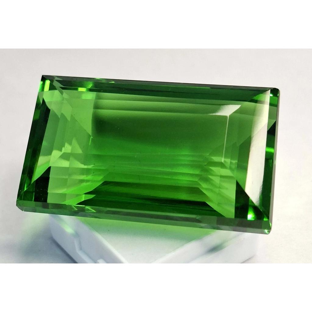 Stunning Green Topaz Natural Baguette Cut 176-178 Ct Certified Loose Gemstone