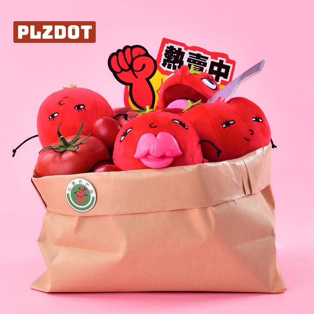 Plzdot Official Edition "Five-Star Good Fig" Jelly-Filled Little Egg Plush Blind Box Abstract Parody Doll Toy Figurine Gift