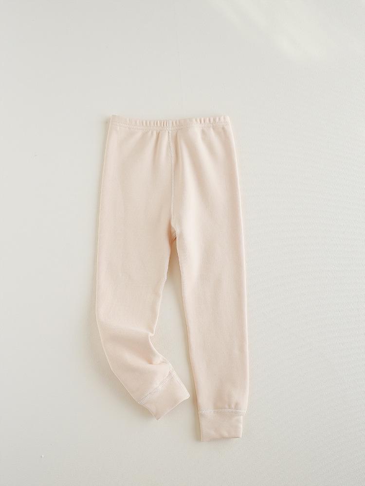 2025 Unisex Children s Warm Cotton Cuffed Fleece Trousers 100 cm