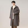 Men's 2025 Trendy Mid-Length Woolen Trench Coat: Stylish, Versatile & Casual.