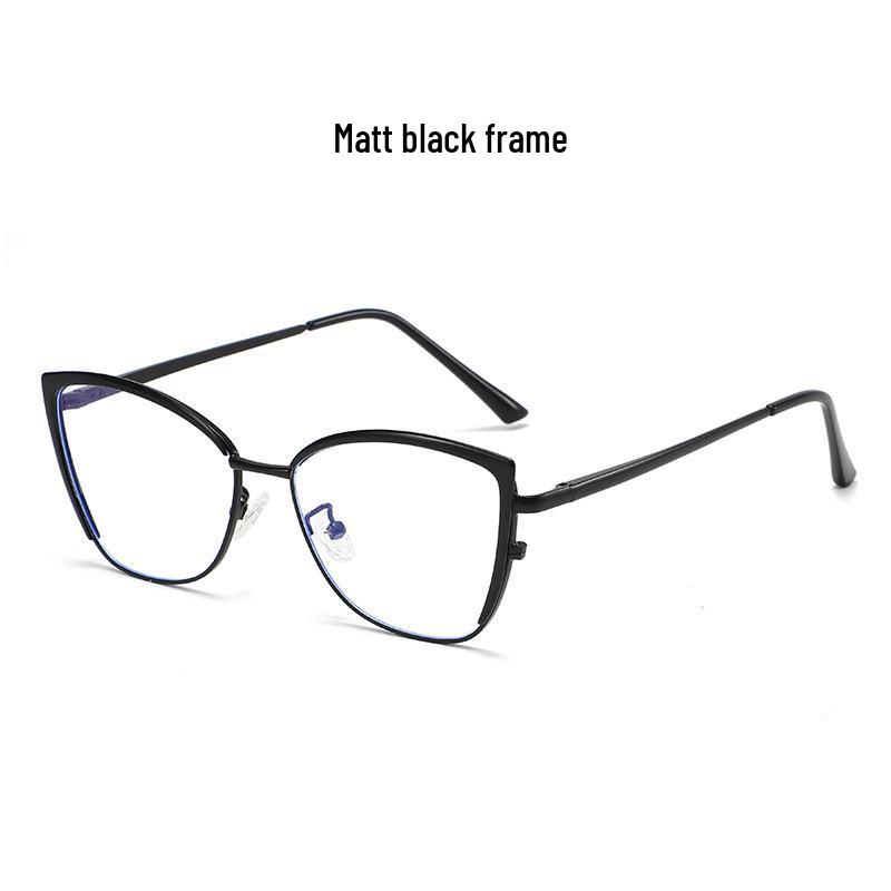 High-End Cat Eye Metal Glasses: Street Style Anti-Blue Light & Photochromic Optical Lenses Anti-Blue Light