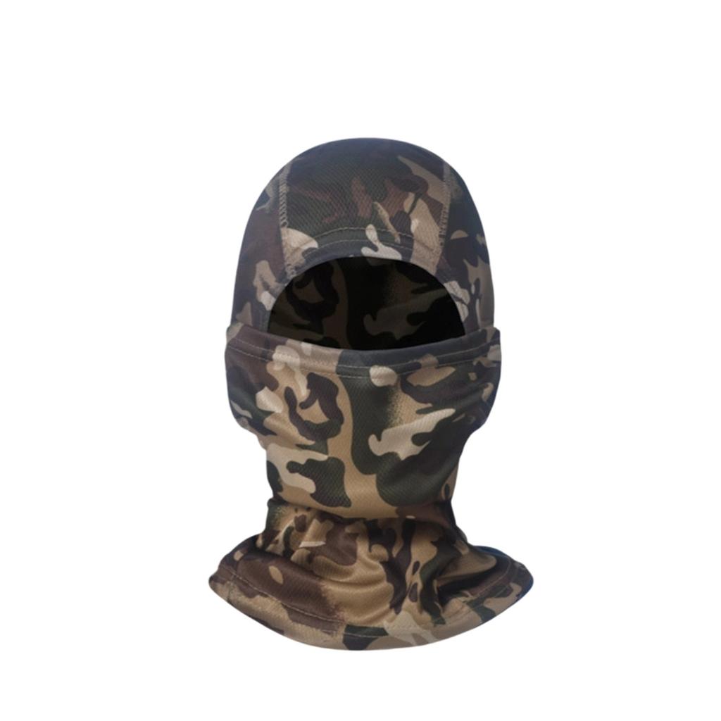 Camouflage Outdoor Ski Mask Sun  Balaclava Hat Riding Cycling Hiking Motorcycle Full Face Mask For Men Women