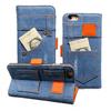 Y2K Denim Flip Phone Case IPhone 16 15 14 13 12 Pro Max Stylish Protective Cover With Card Slot Stand