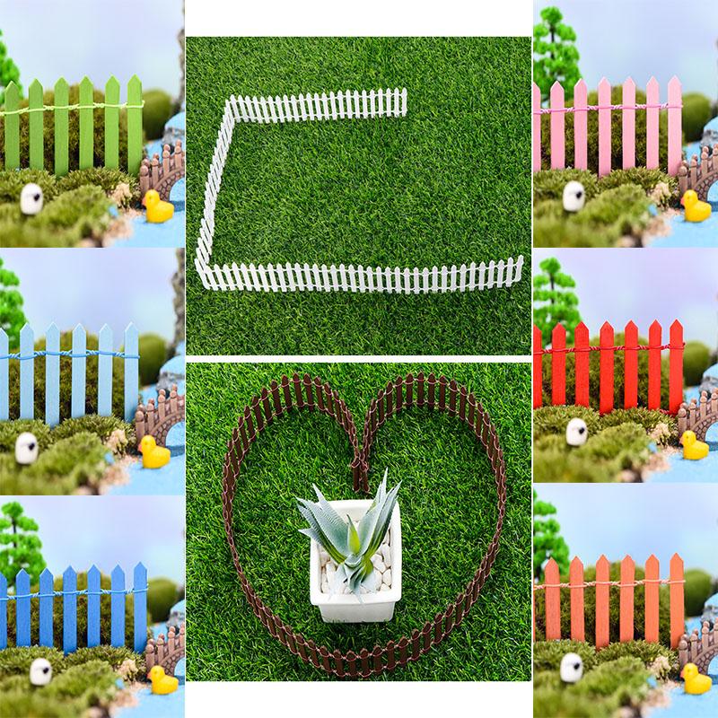 90cm Mini Diy Wood Fence Miniature Plant Decor Landscape Crafts Dollhouse Micro