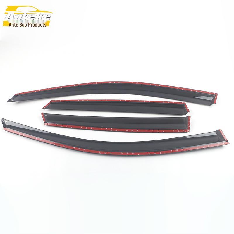 Compatible Polo Hatchback Rain Guards with Bright Plastic Strips – Fits 19 Models, Trim Strips Modification.