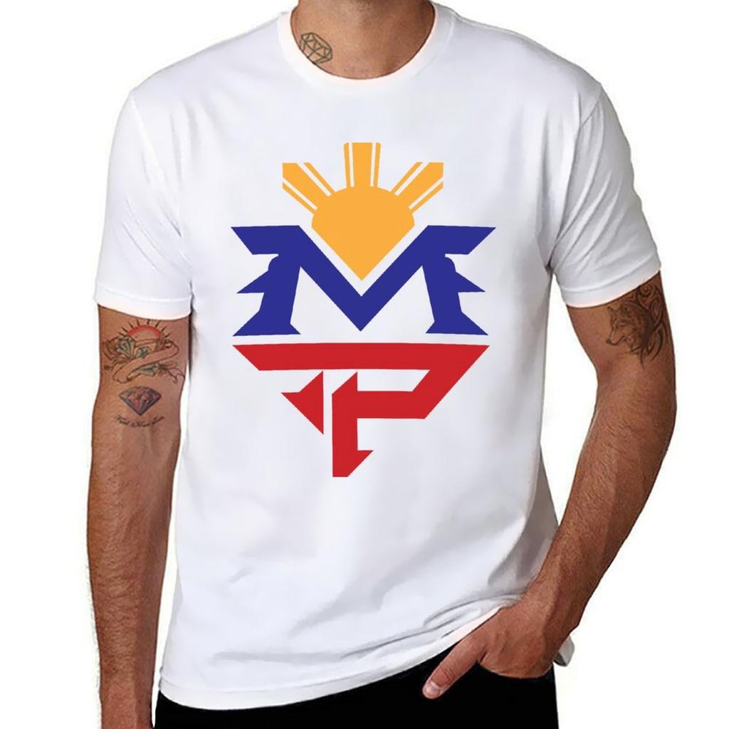 Manny MP Pacquiao Filipino Sun Flag T-Shirt Man T Shirt Heavy Cotton Funny T Shirts Cotton T-Shirt