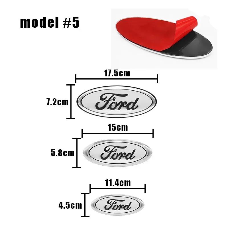 Car Front Rear Trunk Emblem Cover Sticker for Ford Focus Mondeo Edge Ecosport Ranger Fiesta Fusion Kuga Accessories