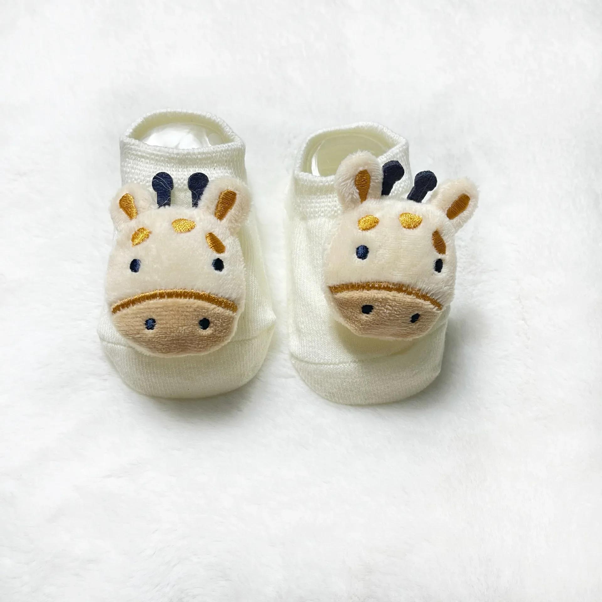 

Cute Cartoon 3D Doll Socks Newborn Rubber Anti-slip Floor Socks Cotton Infant Toddler Baby Boys Girls Socks 0-3 Years Old S (0-1years old)