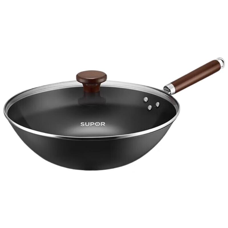 SUPOR 32cm Fine Iron Wok