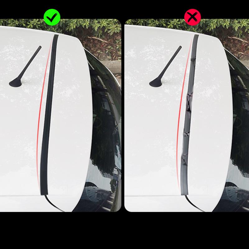 Dichtungsstreifen für Kofferraumdeckel, Auto-Gummidichtungsstreifen für die Oberkante eines SUV-Fließhecks, Kfz-Staubschutz-Dachdichtungsstreifen