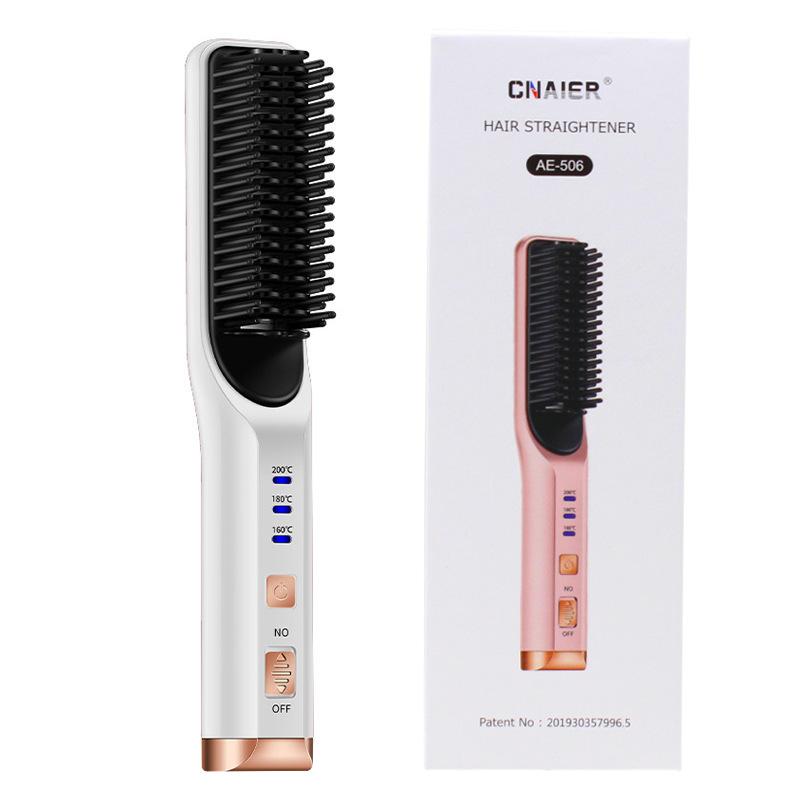 Mini Hair Straightener Brush Comb Customized Hair Styling Tools Hair Brush Straightener Comb Hairstyle Brush