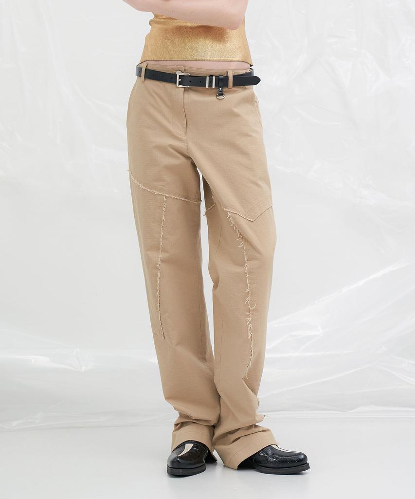 Yusentig Low-Cut Cotton Pants Beige Aw4Sl25191