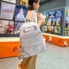 Waterproof nylon Korean version backpack large-capacity college student schoolbag men's pleated leisure travel computer backpack
