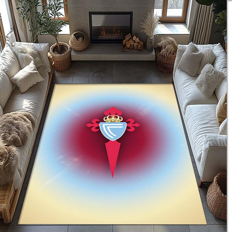 Celta Vigo FC Soccer Football Pattern Soft Area Rug Non Slip Indoor Floor Carpet Sports Decor Mat for Bedroom